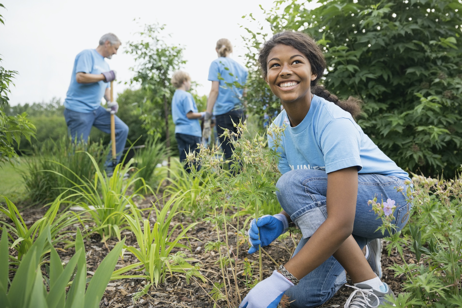 Community garden activity in Sierra Leone
